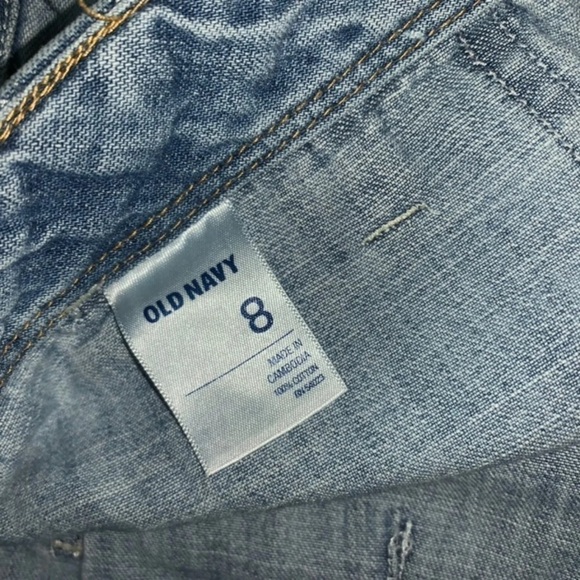 Old navy diva denim shorts light wash size 8 - Picture 5 of 5